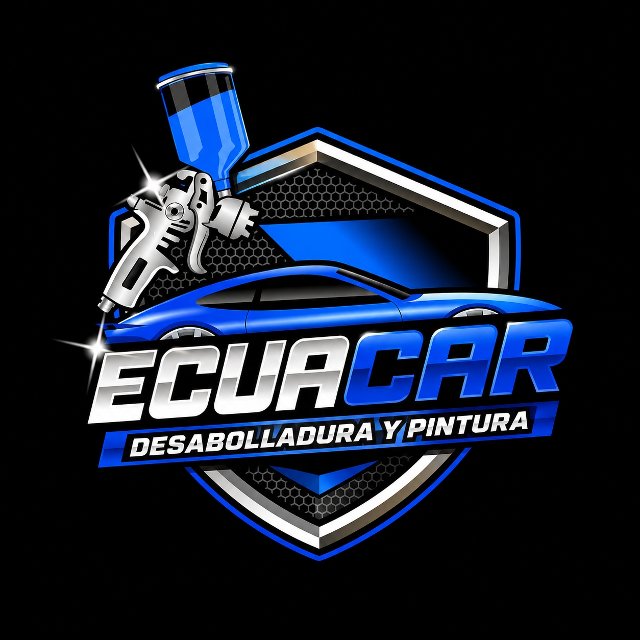 Logo EcuaCar Desabolladura y Pintura